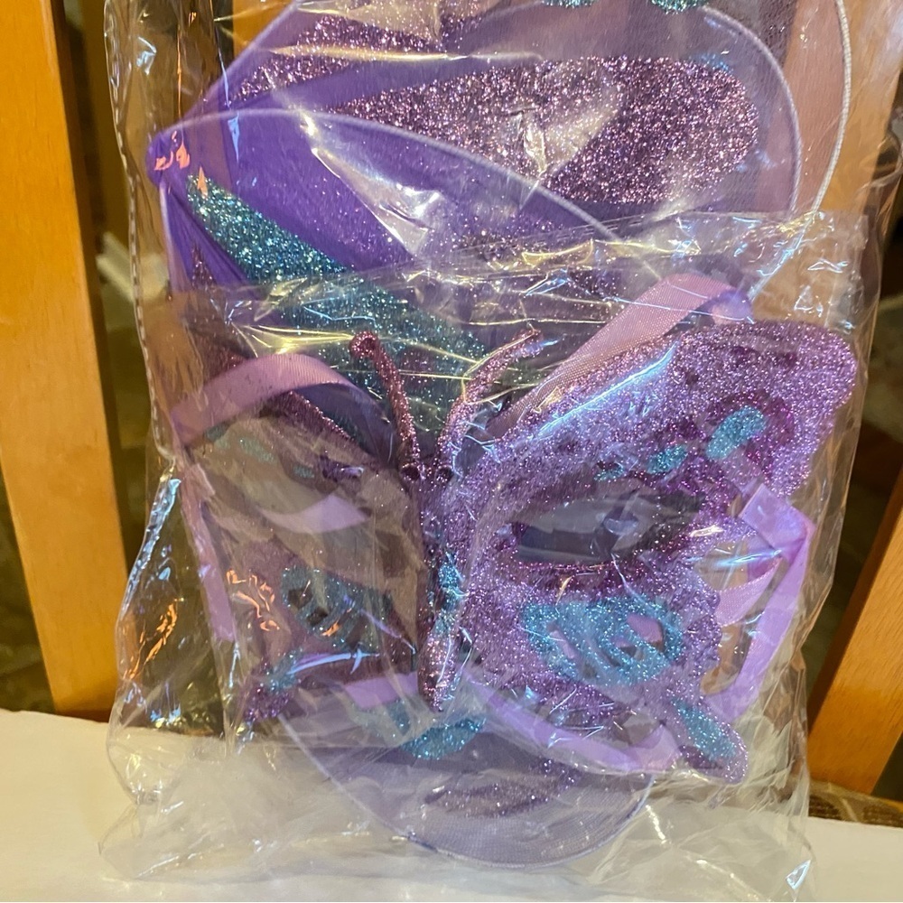 Purple and Blue Wings and Mask Set - Picture 5 of 6